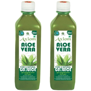 Axiom Aloevera Juice 500ml (Pack  of 2) |100% Natural WHO-GLP,GMP,ISO Certified Product