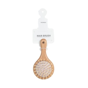 Round Head Wooden Hair Brush for Blow Drying