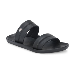 Leeport - Black Mens Slide Flip Flop - None