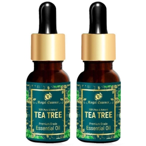 Regal Essence Tea Tree Essential Oil For Healthy Skin, Face, Hair & Acne Care 15 ML Pack of 2