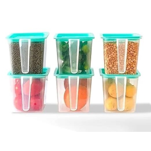 Unbreakable Fridge Containers (Pack of 6)-Free Size