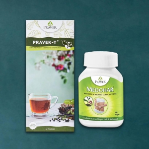 Pravek-T & Medohar-30 Teabags + 30 Capsules