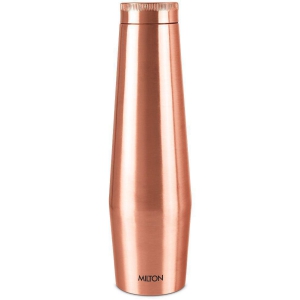 Milton Copper Crown 1100 Water Bottle, 1 Piece, 1.09 Litre, Copper | 100% Leak Proof | Office Bottle | Gym Bottle | Yoga Bottle | Home | Kitchen | Hiking | Treking Bottle | Travel Bottle - C