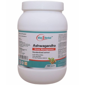 Way2Herbal Ashwagandha Capsule 700 no.s Pack Of 1