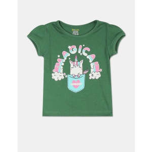 Donuts - Green Baby Girl T-Shirt ( Pack of 1 ) - None