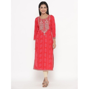 kipek-red-rayon-womens-straight-kurti-pack-of-1-none