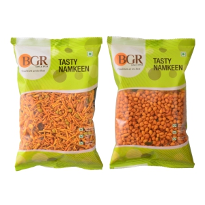 BGR Foods Combo Offer - Khara Boondi & Garlic Mixture (350g Pack of 2)