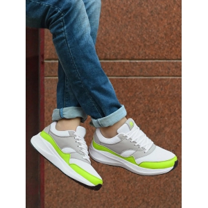 STUSSY - WHITE/LIME PUNCH-7 / White