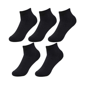 Creature Black Casual Ankle Length Socks Pack of 5 - Black