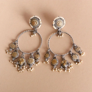 Silver earring