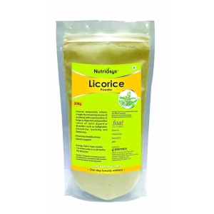 Nutriosys Licorice (Mulethi/Yashtimadhu) Herbal Powder For Body, Skin, Face and Hair - 200Gram