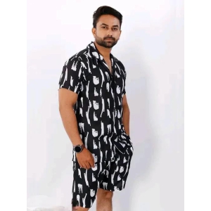 NEW TRENDY NIGHT SUIT SHIRT AND BOXER COMBO FOR MEN-Extra Large