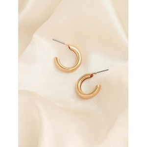 GOLD PLATED PARTY DESIGNER HOOP EARRING FOR WOMEN