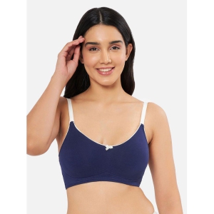 Amante - Blue Cotton Lightly Padded Women's T-Shirt Bra ( Pack of 1 ) - None