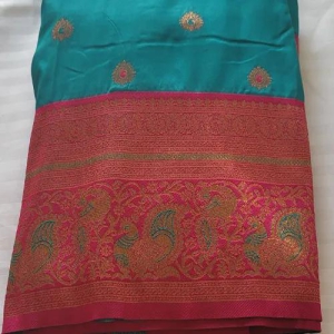 Semi Pattu Rama Green Saree