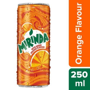 Mirinda Soft Drink - Orange, 250 ml Can