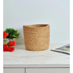 Jute Basket | Plain | 6x6 inches | Pack of 1