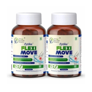 Fytika Flexi Move| Glucosamine, Rosehip Powder extract- (Pack of 2)