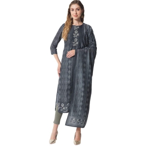 SHOPPING QUEEN Muslin Silk Printed Kurta Pant with Dupatta