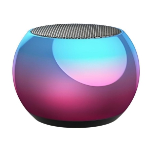Tecsox Mini Speaker 4 W Bluetooth Speaker Bluetooth v5.0 with 3D Bass Playback Time 3 hrs Black - Black
