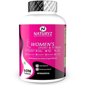 NATURYZ Womens Sport Multivitamin Tablets for Women with 55 Vital Nutrients - 60 Tablets