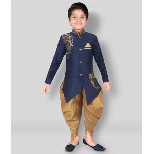 Ahhaaaa Ethnic Wear Hand Work embroidery Sherwani/Indo Western With Dhoti Pant For Kids and Boys - None