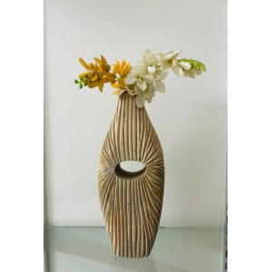 Mango wood beautiful design flower pot, flower vase