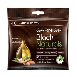 Garnier Black Naturals Natural Brown 4.0 Colour 20 Ml Plus 20 Gms