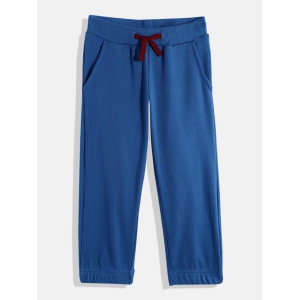 Girls Solid Rib Track Pant