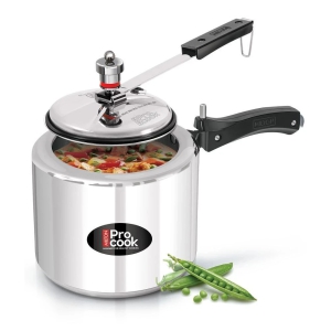 Milton Pro Cook Aluminium Induction Pressure Cooker With Inner Lid, 3 litre, Silver