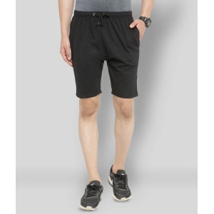 Uzarus - Black Cotton Blend Mens Shorts ( Pack of 1 ) - None