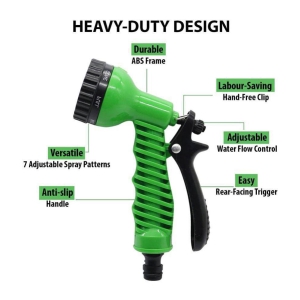 INGENS 7 Function High Pressure Car/Bike/Gardening Cleaning Water Spray Nozzle for Office & Home