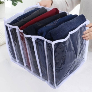 6 Grids Folding Clothes Organizer-1