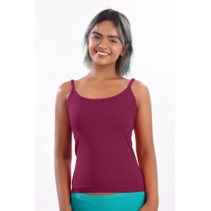 Women Hug Blossom Slip Camisole Wine