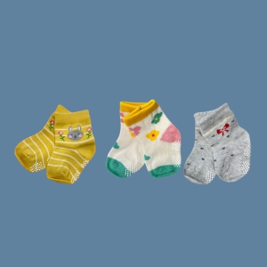 Snuggly Baby Girls Socks are a must-have for any mini fashionista!  (Set of 3 Pairs)-0 - 12 Month