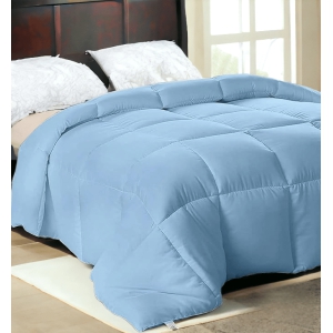 CoolBreeze All Weather/ A/c Comforters Quilts blanket Dark Light Blue By Orchid Homez 200GSM (254x244 cm)