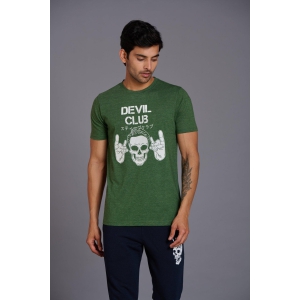 Devil Club Printed Green T-Shirt for Men