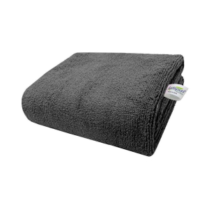 SOFTSPUN - Dark Grey Microfibre Solid Bath Towel (Pack of 1) - Dark Grey