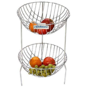 Gehwara - Silver Stainless Steel Storage Racks ( Pack of 1 ) - Silver