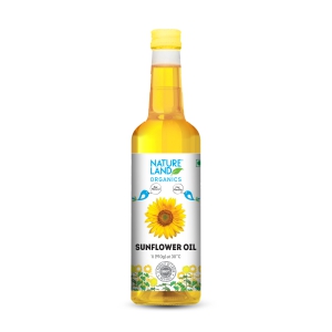 Natureland Organics Sunflower Oil, 1 L Each - Pack of 2