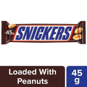 Snickers Peanut Filled Chocolate Bar, 45 g