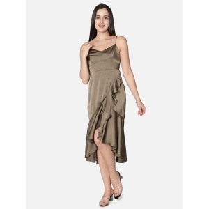 nuevosdamas-olive-satin-womens-asymmetric-dress-pack-of-1-none