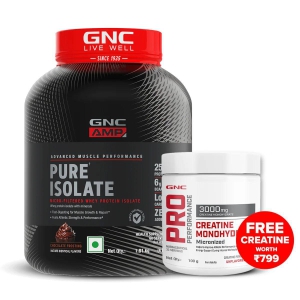 GNC AMP Pure Isolate (Low/Zero Carb) 4 lbs Chocolate Frosting