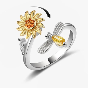 Sunflower and Bee Ring