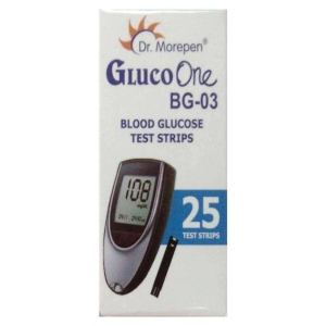 Dr Morepen 25 Test Strips for BG 03 Glucometer (Strips Only Pack) Expiry- March 2024