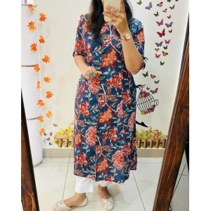 Women casual flower print kurta pent-XXL