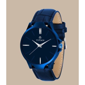 Men's Analog Leather Watch