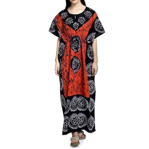 Ukal Cotton Regular Printed Round Neck Floor Length Nighty Night Gown Maxi