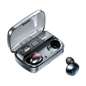 VERONIC M10 Bluetooth True Wireless (TWS) In Ear 30 Hours Playback Low Latency,Powerfull bass IPX4(Splash & Sweat Proof) Black