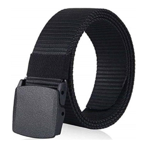 SUNTAP - Black Nylon Mens Casual Belt ( Pack of 1 ) - None